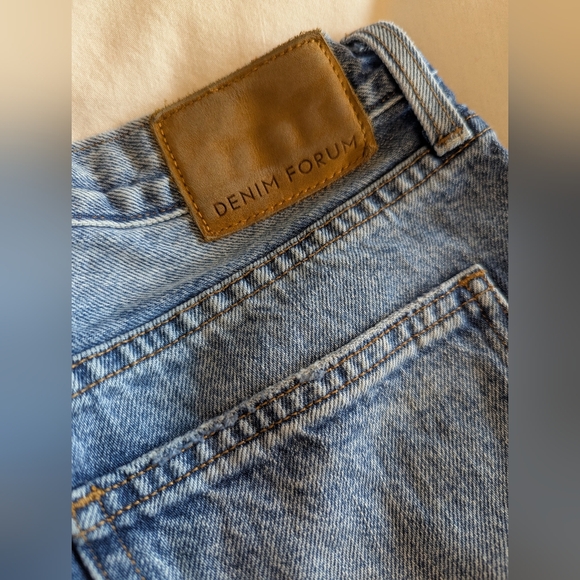 Aritzia | Denim Forum The Nina Midi Short High Rise Denim Short - Picture 8 of 11